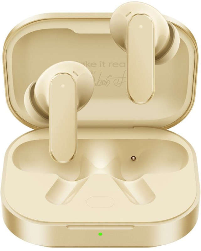realme Buds Air8 with 55dB ANC,11+6mm Dual Drivers,AI Translator,58Hrs battery & IP55 Bluetooth(Master Gold, True Wireless)