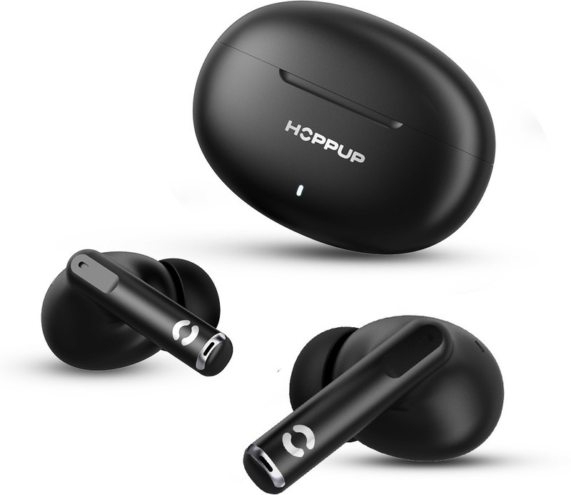 HOPPUP AirDoze S40 Earbuds with 13MM Drivers, 40H Playtime, Rage Mode,ENC & Type-C Bluetooth(Black, True Wireless)