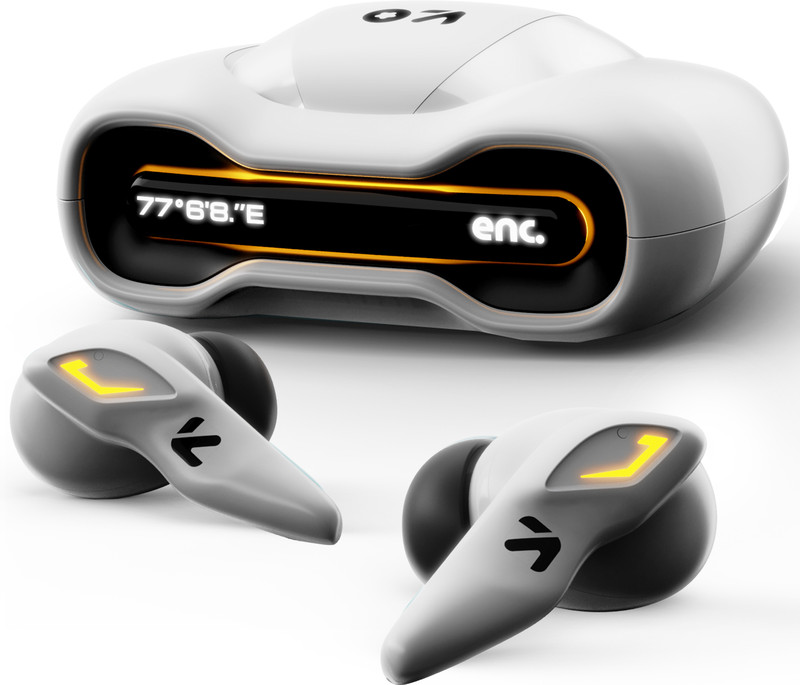 GOBOULT Astra with Quad Mic ENC, 48Hrs Battery, Made in India, 5.3v Bluetooth(White Opal, True Wireless)