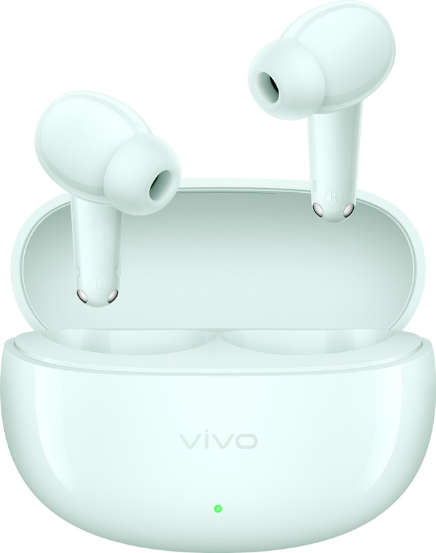 vivo Buds, 50Hrs Playback, Spatial Audio, Dual-Mic AI ENC, Dual-Device Pairing Bluetooth(Nilgiri Green, True Wireless)