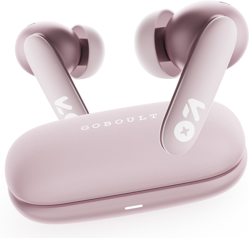 GOBOULT Y1 v2.0 60Hrs Battery, Ultra Sleek, App Support, Dual Pairing, 4 Mic ENC, 6.0v Bluetooth(Blue Teal, True Wireless)
