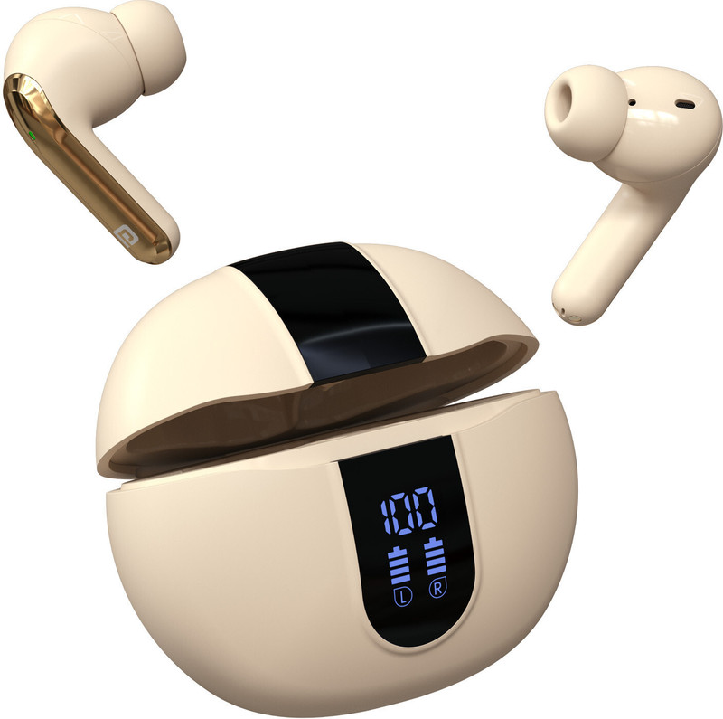 Portronics Twins 29 ANC in-ear TWS Wireless Earbuds,30 Hrs Playtime, Auto ENC, Low Latency Bluetooth(Beige, True Wireless)