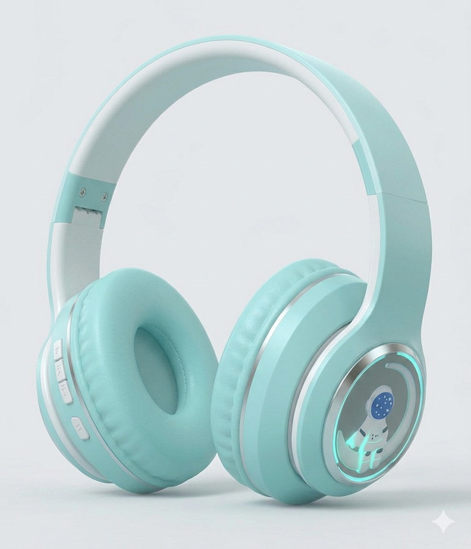 PunnkFunnk Astro Junior kids’ headphones are designed with a focus on safety, durability. Bluetooth(Green, True Wireless)