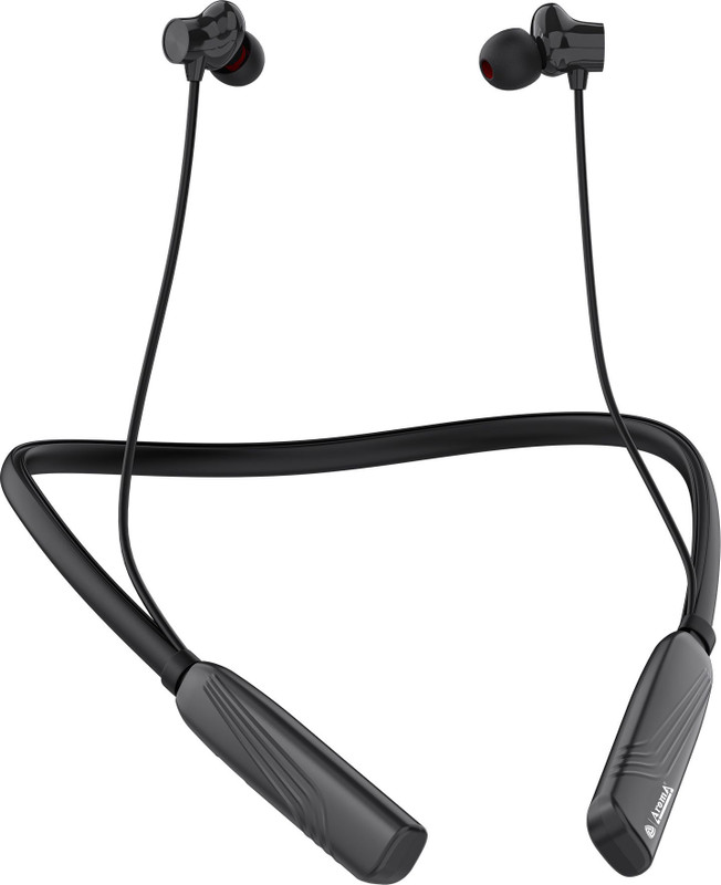 Aroma NB119 Apex Upto 40H Playtime*, ENC, Dual Pairing Fast Charging Neckband Bluetooth(Jet Black, In the Ear)