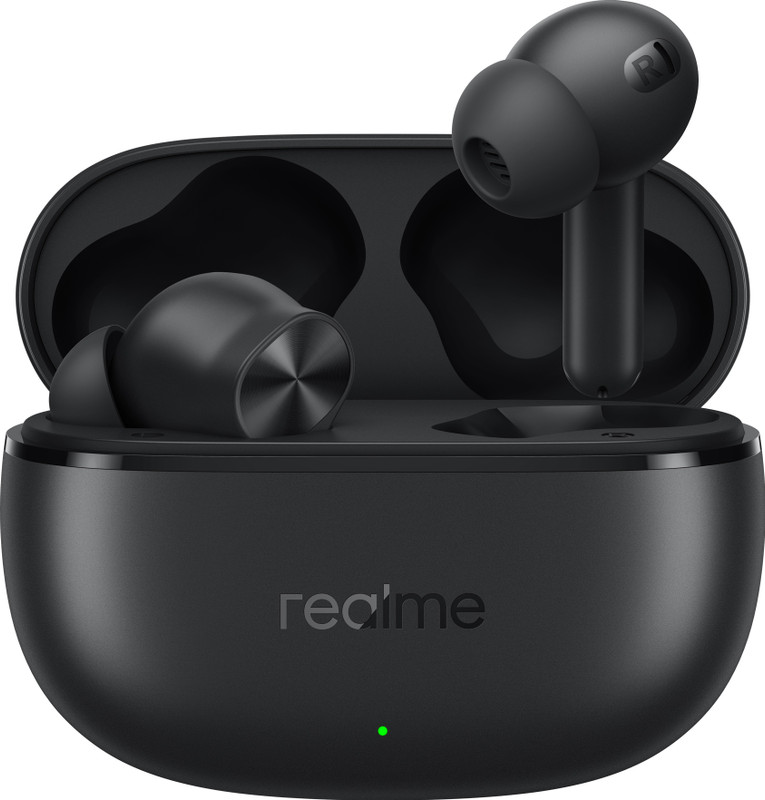 realme Buds T200x with 25dB ANC,12.4mm Dynamic Bass Drivers,48Hrs Playback, BT5.4, IP55 Bluetooth(Pure Black, True Wireless)