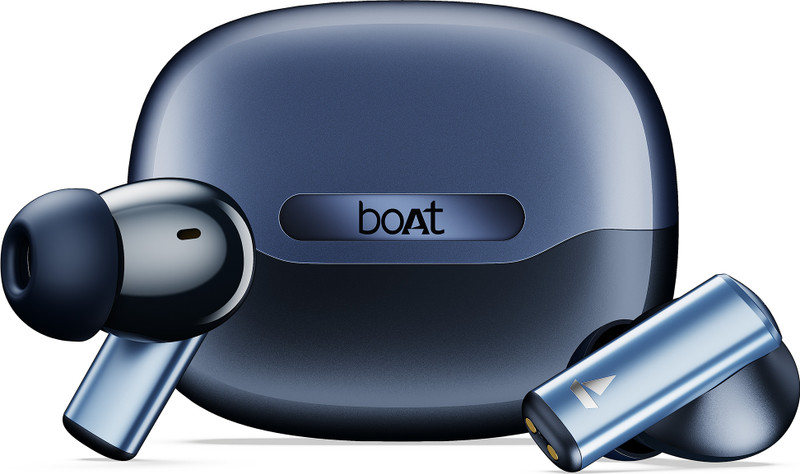 boAt Airdopes Prime 701 ANC,46dB Hybrid ANC,50H Battery,Spatial Audio,ENx,BEAST Mode Bluetooth(Titanium Blue, True Wireless)