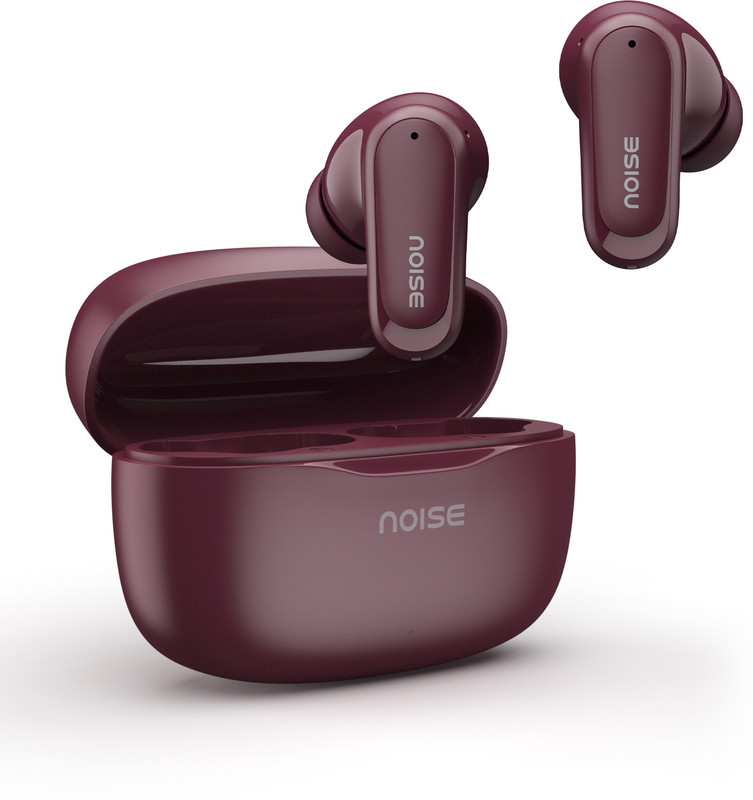 Noise Buds Play with BT v6.0, 13mm Driver, 40Hrs Playtime, IPX4 Water Resistance Bluetooth(Mauve Wine, True Wireless)