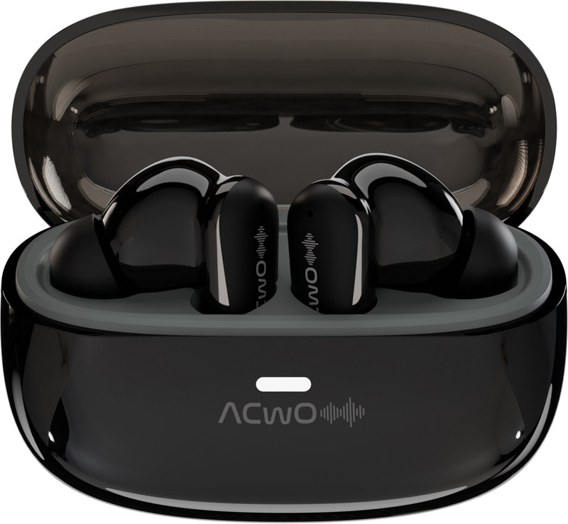 ACwO DwOTS 757 ANC 32 dB, 40H Playtime, 10mm Drivers, Low Latency, Fast Charge Bluetooth(Jet Black, True Wireless)