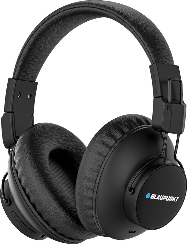Blaupunkt BH41 Wireless Headphones I Long PlaytimeI 40MM Drivers I Foldable I Built in Mic Bluetooth(Black, On the Ear)