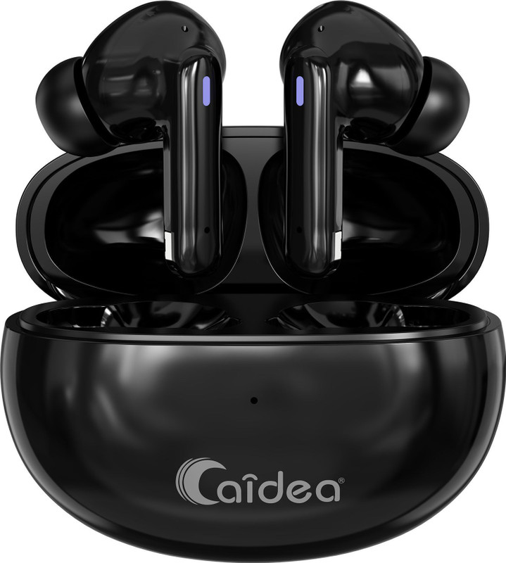 Caidea TWS Royal Upto 40 Hours Playtime*Fast Charging Dual Pairing Heavy Bass Earbuds Bluetooth(Glossy Black, True Wireless)