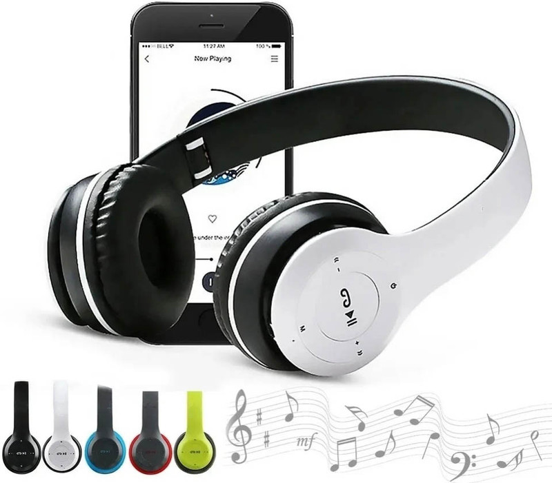 SOJUBA Wired Foldable B47 Gaming Headphone Sports Multifunction Earphones Bluetooth & Wired(White, On the Ear)