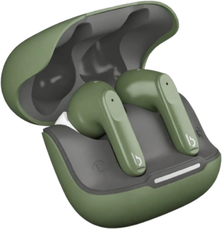 BERTH X20 Earbuds With Quad Mic, Deep Bass, 40H Playtime, Fast Charging, ENC Function Bluetooth(Green, Grey, True Wireless)