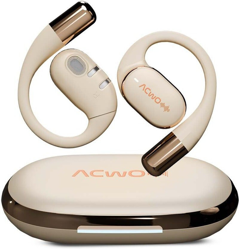 ACwO DwOTS Sense with OWS Design, 65H Playtime, 40ms Low Latency, Snug Fit Bluetooth(Silver Black, True Wireless)