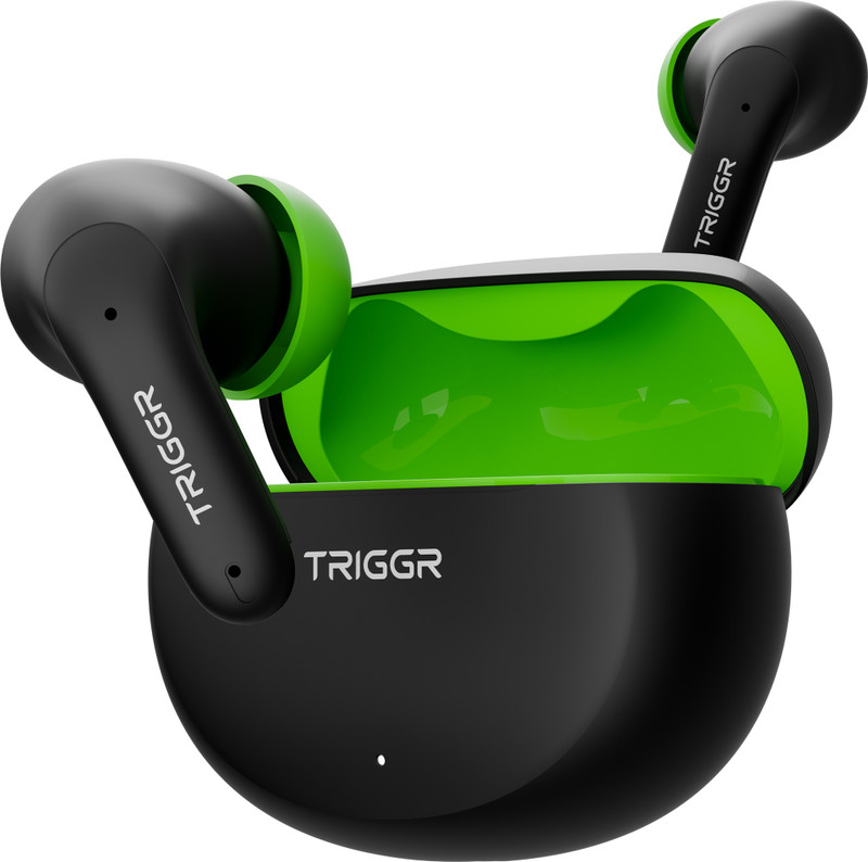 TRIGGR Ultrabuds N3 with Crisp Calling, 50H Playtime, 13mm Drivers, BassXpand Bluetooth(Black Mantis, In the Ear)
