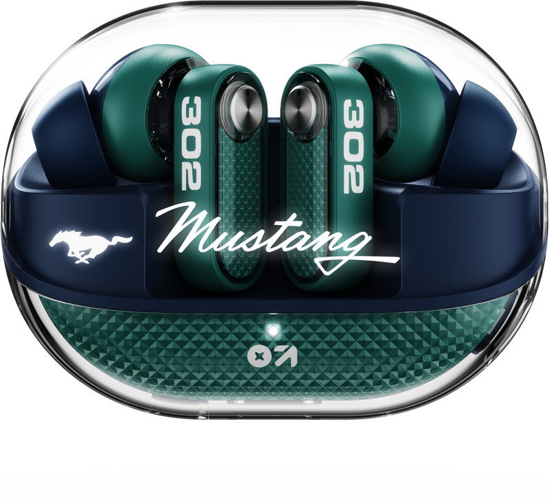 GOBOULT Mustang Sprint, App Support, Dual Pairing, 60Hrs, 32dB ANC & Quad Mic ENC, 6.0v Bluetooth(Blaze Red, True Wireless)