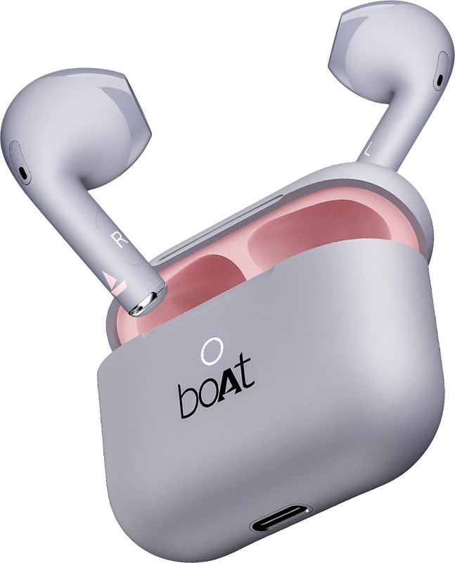 boAt Airdopes Alpha,35H Battery, 13mm Drivers,ENx, Stream Ad Free Music via App Bluetooth(Peach Dusk, In the Ear)