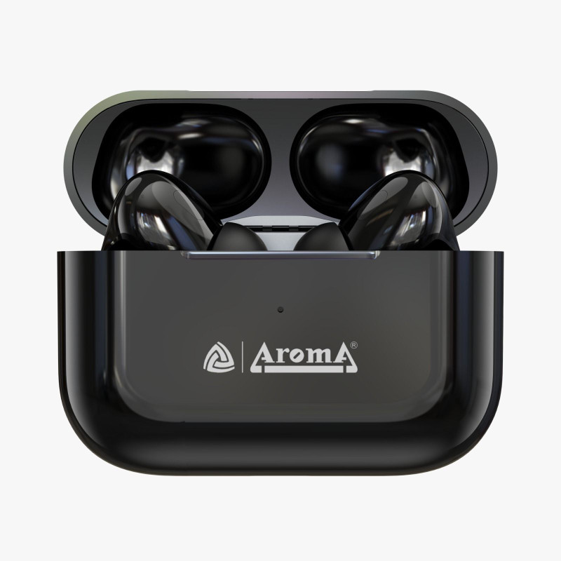 Aroma NB121 Pro Pods Upto 40 Hours Playtime* Type C Fast Charging Dual Pairing Earbuds Bluetooth(Crystal Black, True Wireless) - 80% off at DetectaDeal