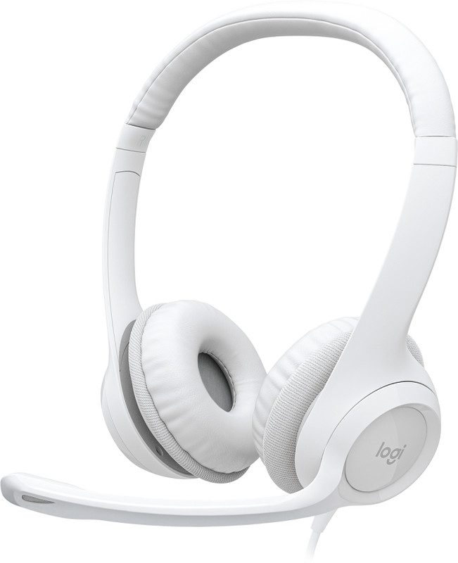 Logitech Logitech H390 - Off White Wired(Off White, On the Ear)