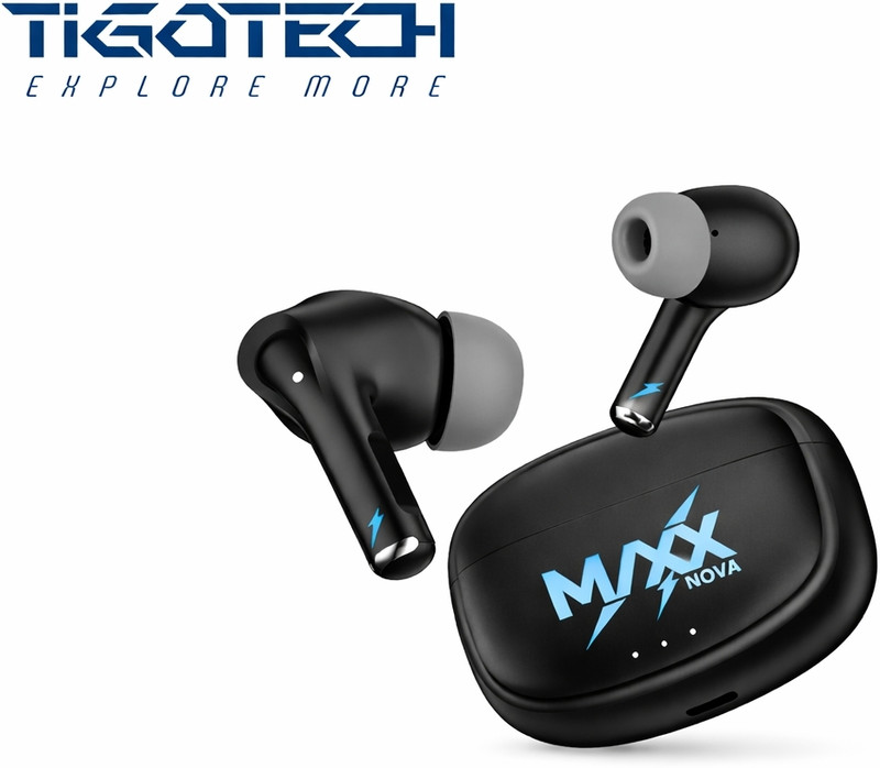 Tigotech Maxx Nova Blaze MX-BZ001 Deep Bass Premium Design Bluetooth(Black, True Wireless)