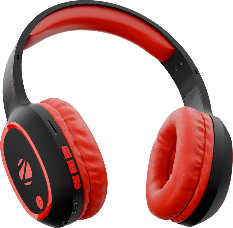 ZEBRONICS Zeb-Thunder, True 60Hr Backup, BT v6.0, Gaming Mode, ENC, AUX, mSD, Dual Pairing Bluetooth(Brown, On the Ear)