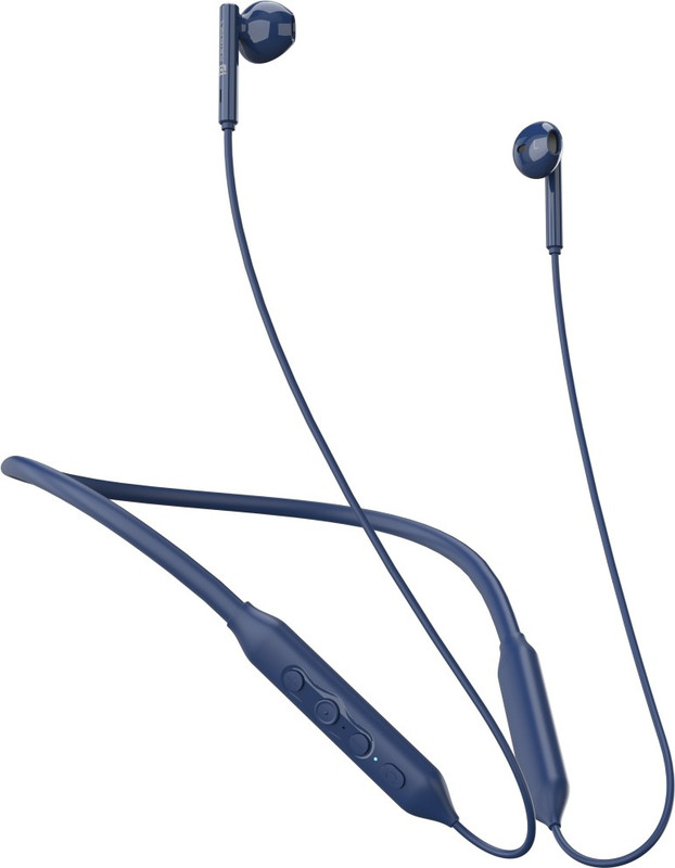 Portronics Harmonics Z5 Wireless Neckband, 33Hrs Playtime, Double EQ Mode, Fast charging Bluetooth(Blue, In the Ear)