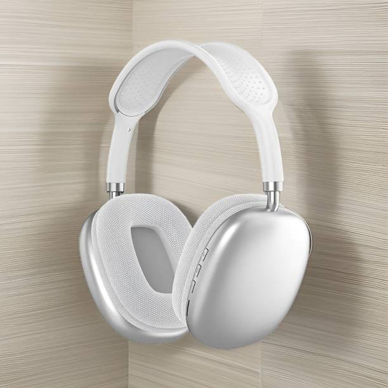 Troonix P9 Premium Wireless Headphones with Deep Bass, Soft Cushions & Long Battery Life Bluetooth(White, On the Ear)