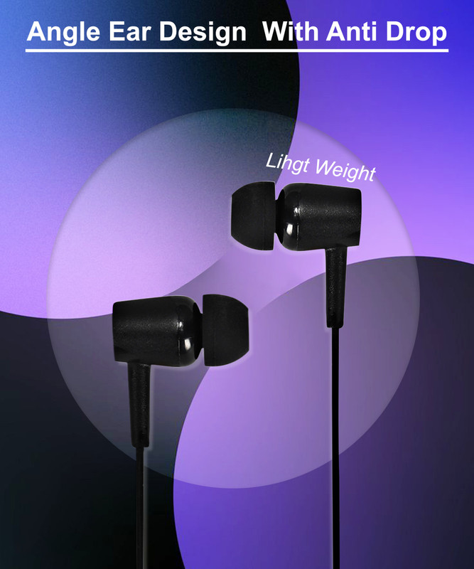 amaq S21 Wired(Black, In the Ear)