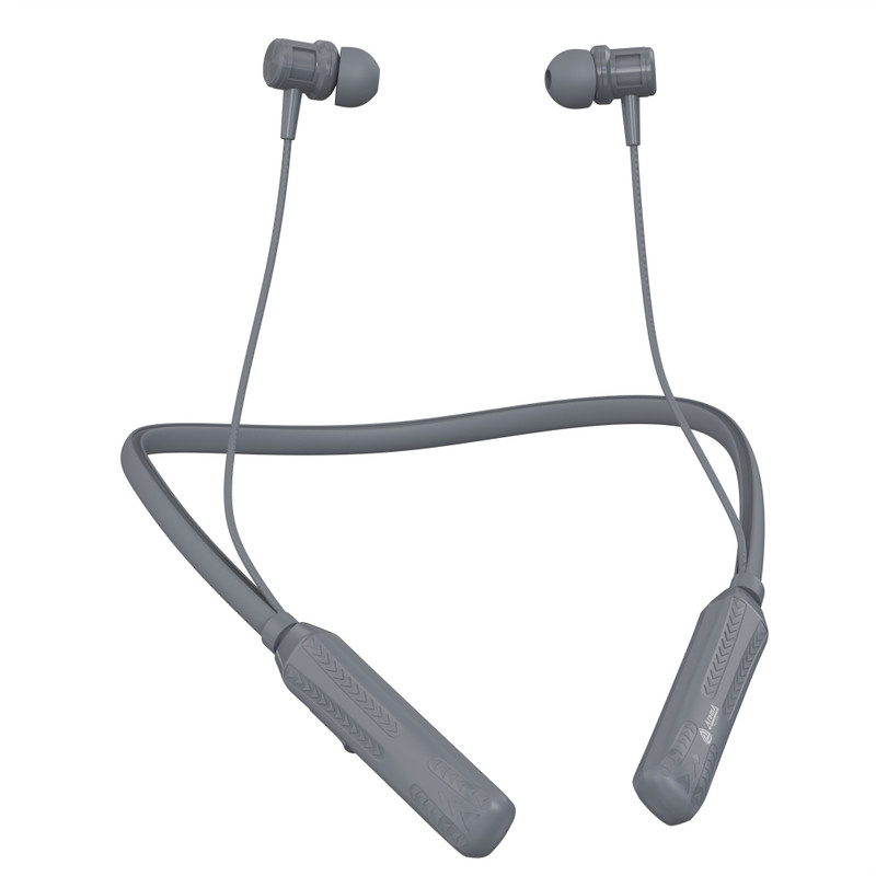 Aroma NB124 Avenger Upto 100 Hours Playtime*,ENC, Voice Changer Fast Charging Neckband Bluetooth(Midnight Grey, In the Ear)