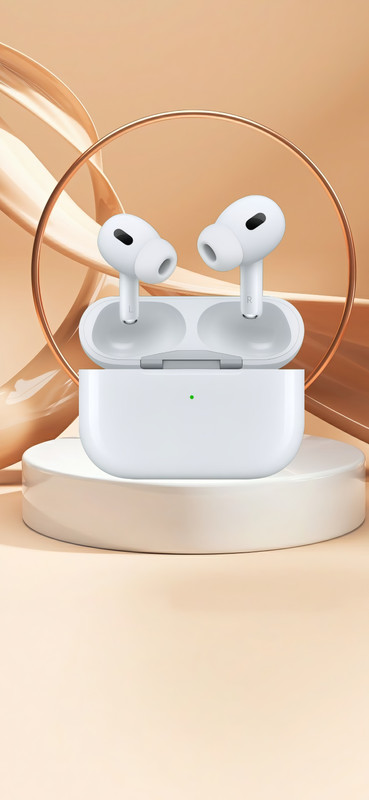 BeatFlow Earipods Pro (2nd generation) with MagSafe Case (USB-C) Bluetooth(White, On the Ear)