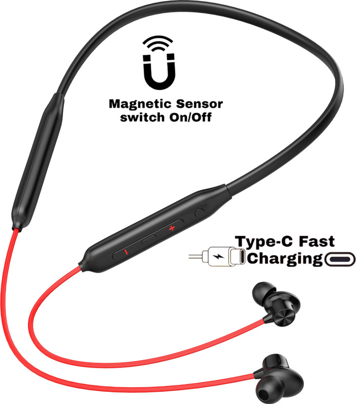 GREE MATT Z2 - POWER OFF/ON 48Hr Playtime Headphone Neckband N21 Bluetooth(black, red, In the Ear)