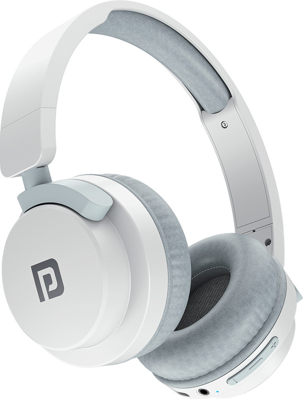 Portronics Muffs M2 Bluetooth Headphones Over Ear,40 Hrs Playtime,40mm Driver,Powerful Bass Bluetooth & Wired(White, On the Ear)