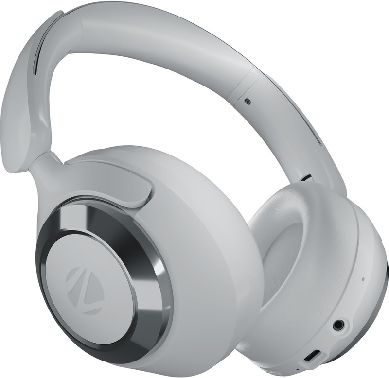 ZEBRONICS Duke Pro (WHP-13), 50Hr Backup, ANC & ENC,App Support,3EQ Modes,BT v6.0,Foldable Bluetooth(Grey, On the Ear)