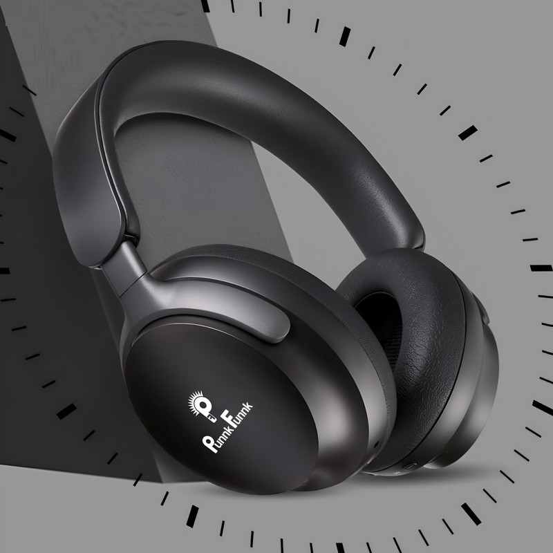 PunnkFunnk Wireless BT Headphones with Deep Bass, Noise Cancellation & 30H Playtime" Bluetooth(Black, On the Ear)