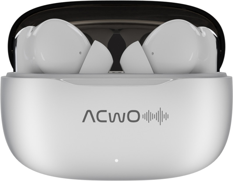 ACwO DwOTS 717 Pro, up to 32 dB ANC, ENC, 40H Playtime, 10mm Drivers Bluetooth(Arctic White, True Wireless)