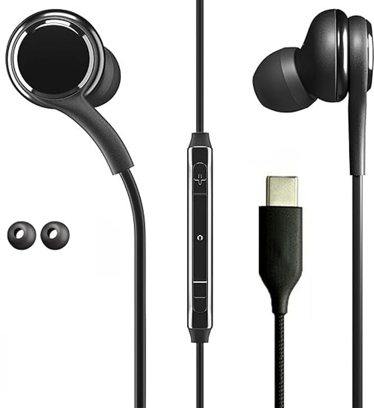 PixelByte Universal Type-C Earphones | Perfect for Music, Calls & Gaming Wired(Black, In the Ear)