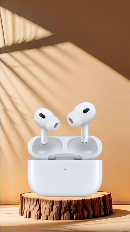 Morxt Budpods Pro (2nd generation) Earphone Wireless - MagSafe Case(USB-C) Bluetooth(White, On the Ear)