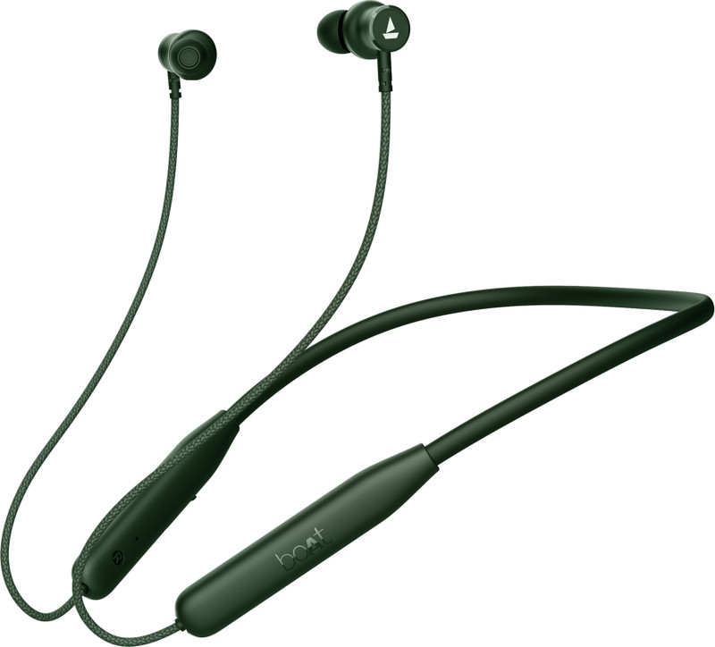 boAt Rockerz 110 with 40 HRS Playback, ENx Technology, Beast Mode & ASAP Charge Bluetooth(Fern Green, In the Ear)