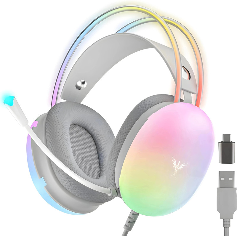 Verity Blaze RGB Gaming Headset | 50mm Drivers, Noise-Cancelling Mic Wired Gaming(Multicolor, On the Ear)