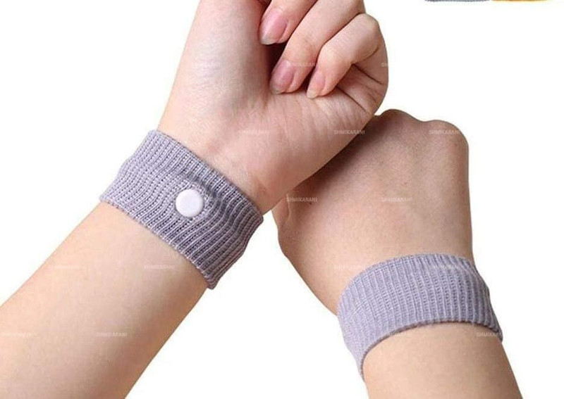 SPMYY Motion Sickness Relief Bands – Anti-Nausea Wristbands for Adults & Kids (1 Pair) Vomit Bag(1 L Multicolor)