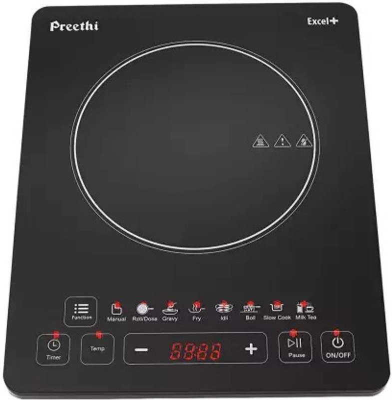 Compare Preethi Indicook Excel Plus IC 117 Induction Cooktop (Black