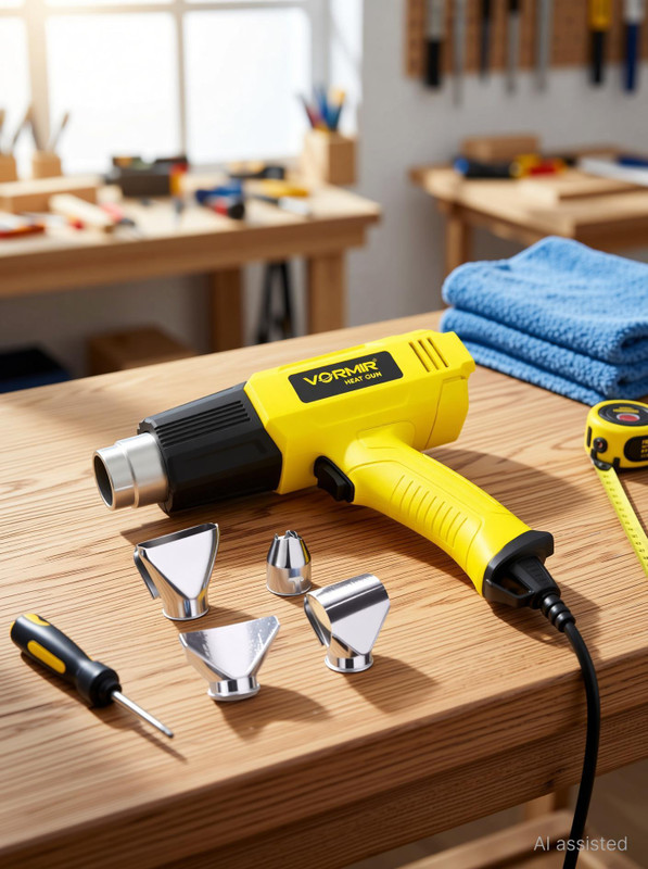 iBELL VORMIR VR HG18-40 Heat Gun with 4 Nozzles,1800W,Dual Air Flow 250L/Min&550L/Min, 1800 W Heat Gun