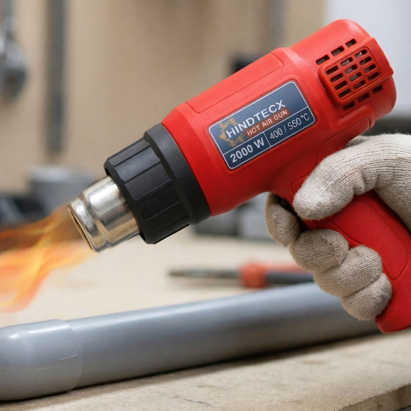 HINDTECX Dual Temp 2000W Heat Gun Blower for Electronics & DIY Projects Green 2000 W Heat Gun