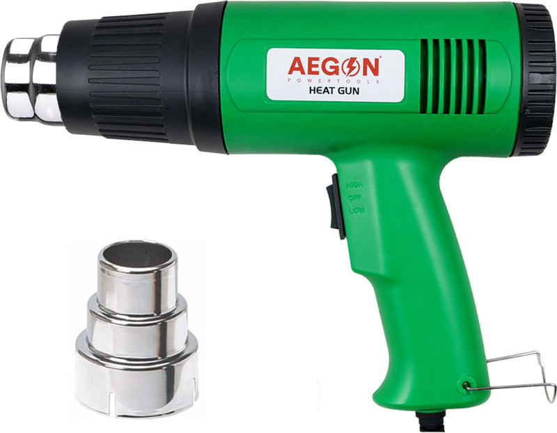 AEGON AHG-1600 Heat Gun - Dual-Speed, Variable Temp (180°C - 630°C) For DIY, Crafts, 1600 W Heat Gun