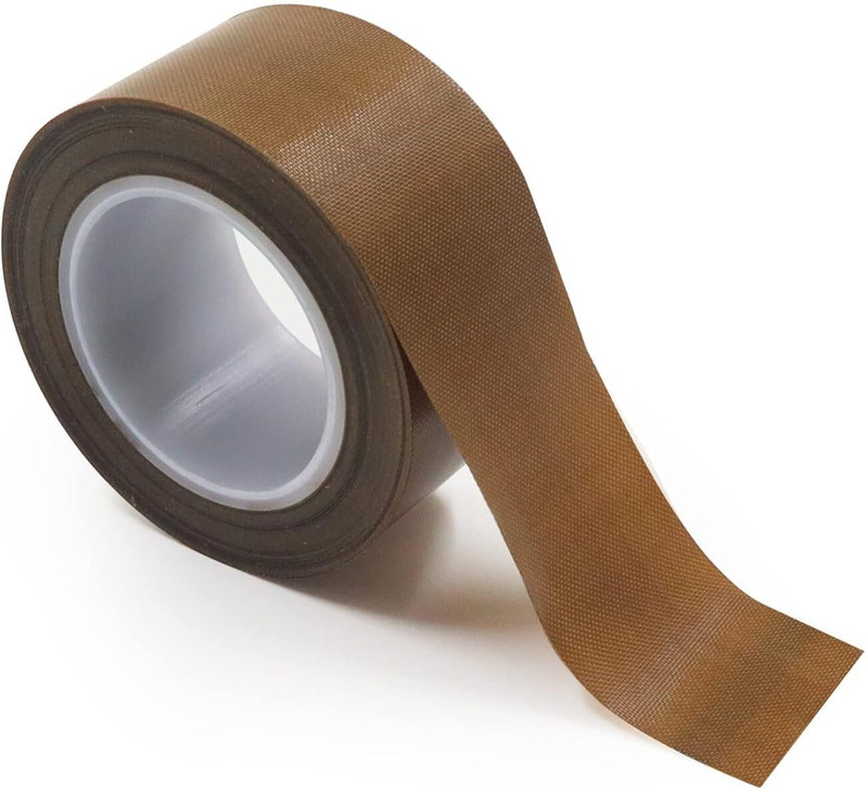 Trivendra PTFE Coated Tape for heat sealing machines | Color light brown SIZE : 30mm x Table Top Heat Sealer(10000 mm)