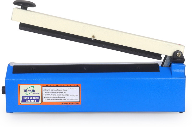 Hi Tech Impulse 8 Inch Poly Sealing Machine For Pouch, Pepsi, Food Packet & Plastic Bag Packing Hand Held Heat Sealer(200 mm)