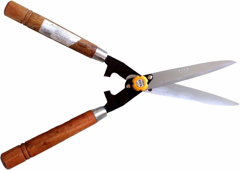 TATA AGRICO GTS007 Cutter Comfort Grip Wooden Handles, Blade Size-8 inch Hedge Shear(54 cm)