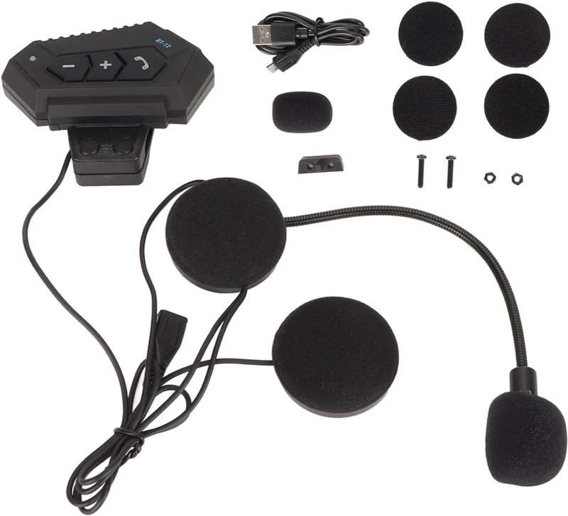 bolt BT12 Helmet bluetooth device with Earphone(1 km 14 hr)