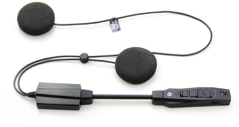 BluArmor HS1 Helmet bluetooth device with GPS Navigation, Hands Free Calling, Microphone(10 m 20 hr)