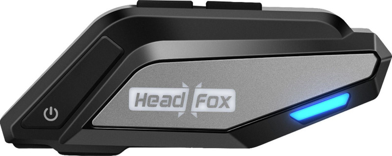 HEADFOX F20 Helmet bluetooth device with Integrated Speakers, GPS Navigation, Hands Free Calling, Voice Assist, ANC(10 m 48 hr)