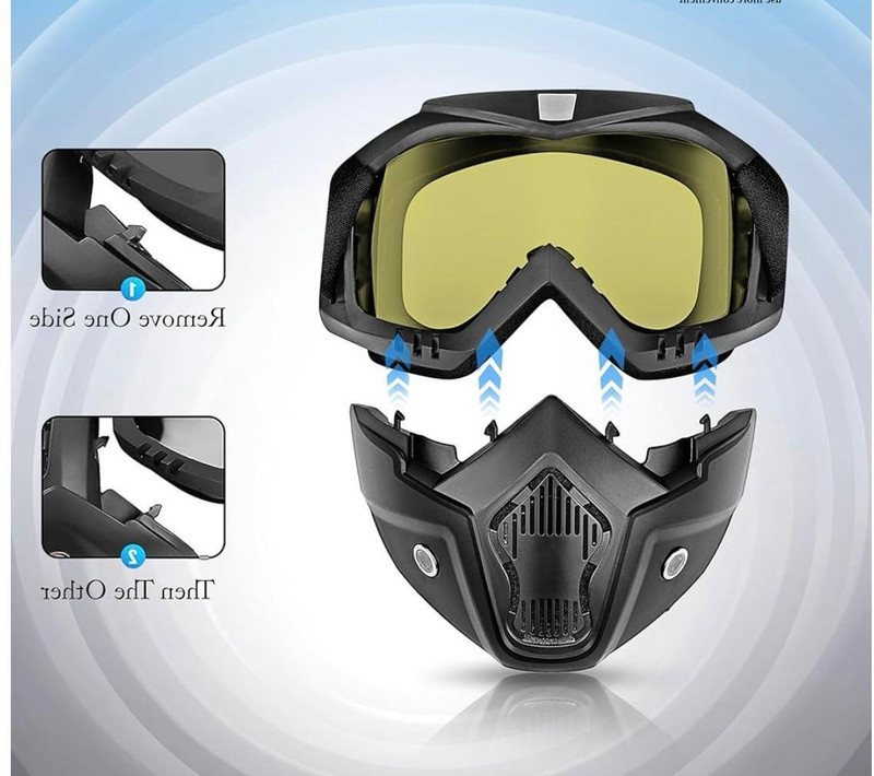 Moliyam Xtream 125 r biker face mask Helmet Breath Guard